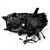 Alpharex 10-13 Toyota 4Runner Pro-Series Halogen Projector Headlights - Alpha Black 