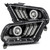  Alpharex 10-12 Ford Mustang Luxx-Series Led Projector Headlights - Black 