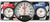 QUICKCAR RACING PRODUCTS Quickcar Racing Products 2-1 Gauge Panel Tach Op/Wt