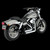  Vance & Hines 06-11 Harley Davidson Dyna Shortshots Staggered Exhaust - Chrome 