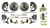The Right Stuff 62-67 Chevy Ii Front Power Disc Brake Conversion Kit With 9" Booster