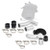  Mishimoto 11-16 Ford 6.7L Powerstroke Air-To-Water Intercooler Kit - Wrinkle Silver With Polished Pipes 