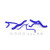  Mishimoto 16-23 Chevrolet Camaro 2.0T (Hd Cooling Package) Silicone Radiator Hose Kit - Blue 
