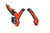  Acerbis 23+ Ktm Exc-F/ Sx/ Sx-F/ Xc/ Xc-F/ Xc-W/ Xcf-W Frame Guards- X-Grip - Black/Orange 