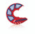  Acerbis X-Brake Vented Disc Cover - Red/Blue 