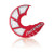  Acerbis X-Brake Vented Disc Cover - Red/White 