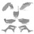  Acerbis 19+ Honda Crf110f Full Plastic Kit - Gray 