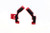  Acerbis 14-23 Ktm Sx65/ 16-23 Husq Tc65/ 21-23 Gasgas Mc65 Frame Guards- X-Grip - Red/Black 