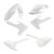  Acerbis 16-18 Husqvarna Tc125/ Fc250-450/ Tc250/Tx/Fx Plastic Kit - White 