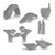  Acerbis 15-21 Yamaha Yz125/250/ 20-22 Yz125x/ 16-22 Yz250x Full Plastic Kit - Gray 