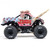 Losi 1/18 Mini LMT Zombie 2S 4X4 RTR Brushed Monster Truck- Red LOS01026T4