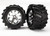 Traxxas All-Star 2.8" Chrome Wheels & Maxx Chevron Tires (2) (6771)