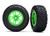 Traxxas Split-Spoke Green Wheels & Off-Road Tires (2) (5892G)