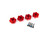 Traxxas 17 mm Red Aluminum Hex Wheel Hubs (2) (8956R)