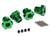 Traxxas 17 mm Green Aluminum Splined Wheel Hubs (4) (8654G)
