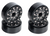 Redcat Racing 1.3" Beadlock Wheels -.75 Offset Aluminum & Carbon Fiber Black 4pc