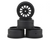 Losi Wheels Baja Rey Set of 4 Black Finish (LOS43006)