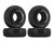 INJORA 1.3" 72*24mm XHX Pin Tires Set Of 4 72 * 24mm, S5 Compound Black (T1321)