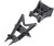 Losi Front Upper Arm/Shock Mount Rear Chassis Brace: Baja Rey Black LOS231007
