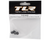 Team Losi Racing Black Alum Flanged Locknut, M4 x 0.7mm x 7mm 4 Pcs (TLR236009)