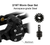 INJORA +4mm Nylon Planet Axles with Double Joint Shafts for 1/24 SCX24-195BKFR