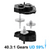 INJORA CNC Aluminum Complete Transmission Anodized for 1/18 TRX4M (4M-55UD-BK)