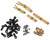 INJORA 8PCS Brass High Clearance Links Set for TRX4M Defender Bronco INJ4M-20