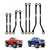 INJORA CNC Aluminum High Clearance Links Set for 1/18 TRX4M High Trail J4M-73BK