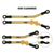 INJORA 8PCS Brass High Clearance Links Set For 1/18 TRX4M High Trail F150 4M-77