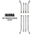 INJORA 8PCS Aluminum High Clearance 4 Links Kit for Axial Power Wagon SCX24-68GL