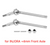 INJORA Axle Shafts Steeling Links for INJORA TRX4M +4mm Axles Rust-proof 4M-96FR
