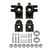 INJORA Black Brass Steering Knuckles Set for INJORA TRX4M 5mm Portal 4M-104BKF-S