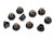 Traxxas Black 4 mm Flanged Nylon Locking Nuts (10) (8347)