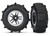 Traxxas Black & Satin Chrome Wheels with Paddle Tires (2) (5891)