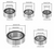 INJORA Sealed Steel Bearing Kit 22 Pc Dustproof Design for 1/18 TRX4M TRX4M-03BK