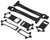 Losi LMT Mega Battery Straps Low CG Battery Tray Complete Set Black (LOS241066)