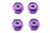 Marka Racing Aluminum 2mm Wheel Lock Nuts Lightweight - Purple 4pcs MRK-2388-P