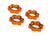 Traxxas Serrated 17 mm Orange Aluminum Splined Wheel Nuts (4) (7758T)