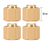 INJORA 4PCS 5/6/7/10mm Brass Wheel Hex Hub Extenders for 1/18 Upgrade TRX4M-02-6