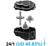 INJORA CNC Aluminum Complete Transmission for 1/18 Redcat Ascent-18 ASC18-14UD