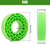 INJORA Silicone Rubber Inserts 1.0" 61-63mm Tires Waterproof Green DGT-1062GN