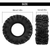 Injora Axial SCX30 0.7" Swamp Claw Micro Rock Crawler Tires 4 36mm OD (T7019)