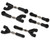 Losi NASCAR Adjustable Camber & Steering Turnbuckles Set Non-Slip Base LOS-1923