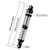 INJORA 59mm Long Threaded Oil Shocks for 1/18 TRX4M Upgrade (4M-42) 4M-42BS-4
