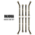 INJORA 8PCS Heavy Brass High Clearance Chassis 4 Links Set 4Runner SCX24-126BR