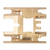 INJORA 53g/pcs Brass Skid Plate Transmission Mount for 1/18 TRX4M Gold (4M-67)