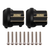 INJORA Black Brass Upgrade Parts Diff Covers Black for 1/18 TRX4M INJTRX4M-01BK