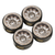 INJORA 1.0 Plus Brass -3.75mm Offset Wheels for Micro Crawlers Gray (YQW-1101GL)