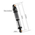 INJORA 52mm Big Bore Oil Shocks for 1/24 Axial AX24 Black Aluminum CNC AX24-06BK