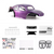INJORA BUG30 Body Shell with Magnetic Mount for 1/30 SCX30 Purple (INJBUG30-PU)